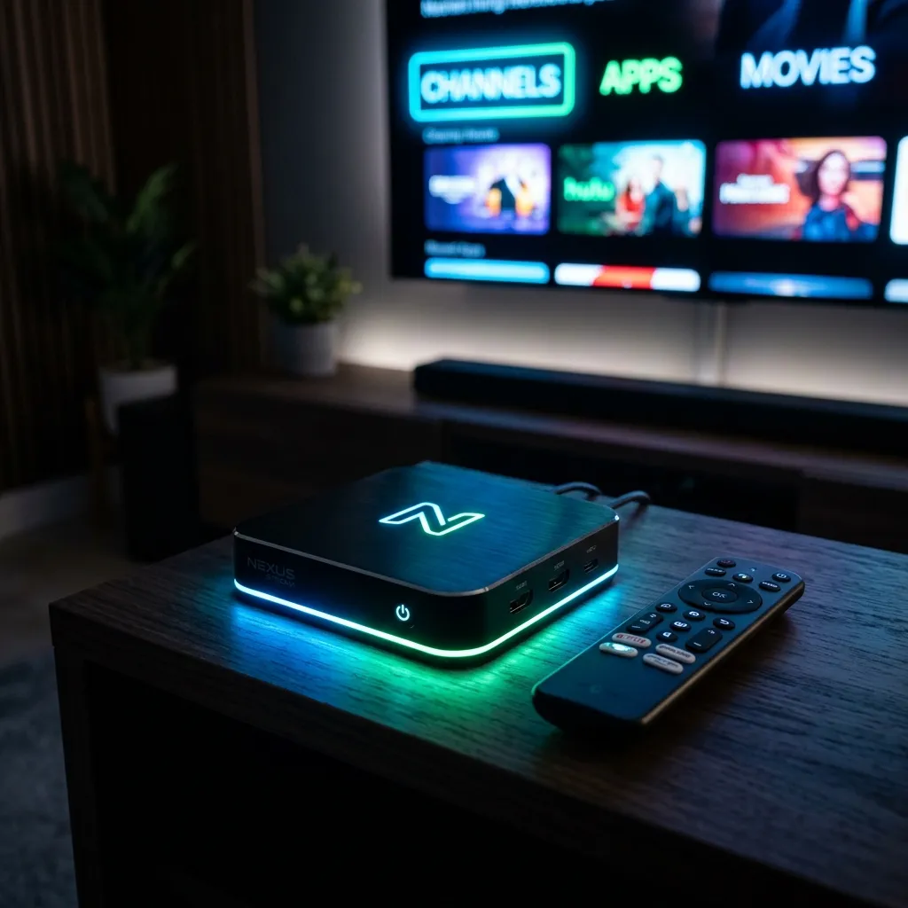 TV Box rodando IPTV